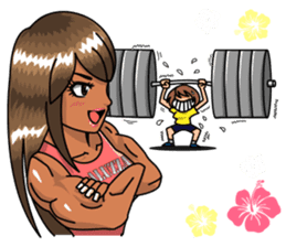 Body fitness Ayumi Sasaki sticker sticker #8289832