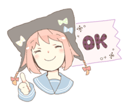 Cat ear girl Necoco part 4 sticker #8290796