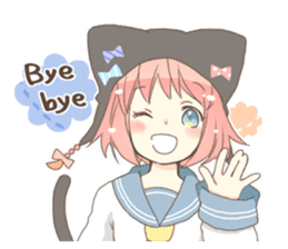 Cat ear girl Necoco part 4 sticker #8290801