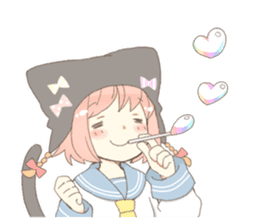 Cat ear girl Necoco part 4 sticker #8290804