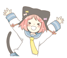 Cat ear girl Necoco part 4 sticker #8290813