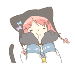 Cat ear girl Necoco part 4 sticker #8290817