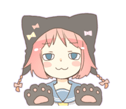 Cat ear girl Necoco part 4 sticker #8290818
