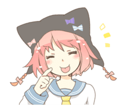 Cat ear girl Necoco part 4 sticker #8290820