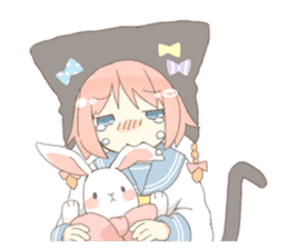 Cat ear girl Necoco part 4 sticker #8290824