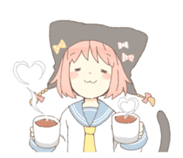 Cat ear girl Necoco part 4 sticker #8290830