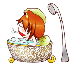 Fox girl 01 sticker #8291361