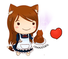 Fox girl 01 sticker #8291370