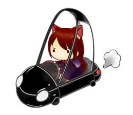 Fox girl 01 sticker #8291371