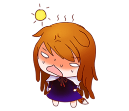 Fox girl 01 sticker #8291383