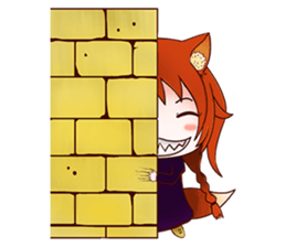 Fox girl 01 sticker #8291385
