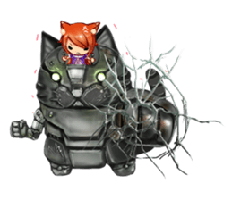 Fox girl 01 sticker #8291388