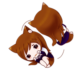 Fox girl 01 sticker #8291392