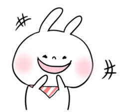 baby and rabbit sticker #8291638