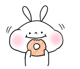 baby and rabbit sticker #8291644