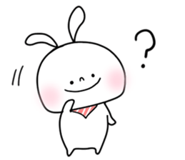 baby and rabbit sticker #8291645