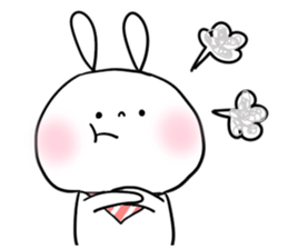 baby and rabbit sticker #8291646