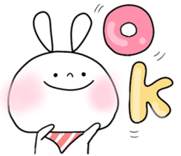 baby and rabbit sticker #8291652