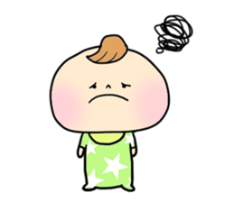 baby and rabbit sticker #8291657