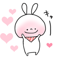 baby and rabbit sticker #8291661