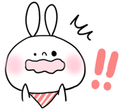 baby and rabbit sticker #8291662