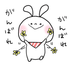 baby and rabbit sticker #8291671