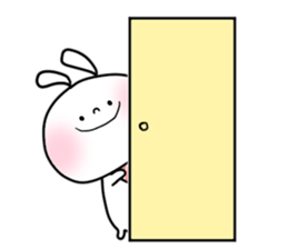 baby and rabbit sticker #8291672