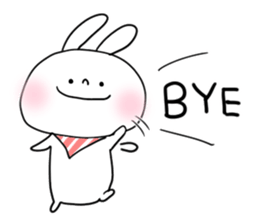 baby and rabbit sticker #8291675