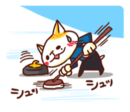the pad of cat @ Snow sticker #8291886