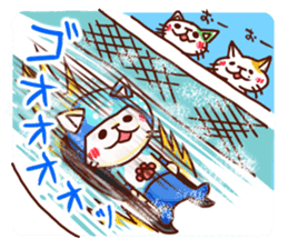 the pad of cat @ Snow sticker #8291898