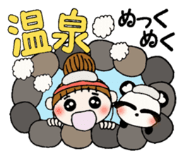 Hawaiian Girl ocyame of winter 1 sticker #8292503