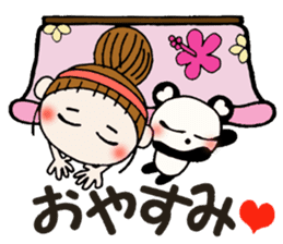 Hawaiian Girl ocyame of winter 1 sticker #8292514