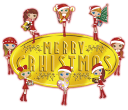 Christmas Girls sticker #8292730