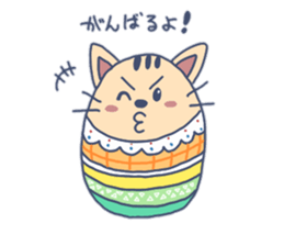 Daily life of the egg cat sticker #8293003