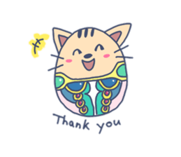 Daily life of the egg cat sticker #8293005