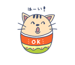 Daily life of the egg cat sticker #8293008