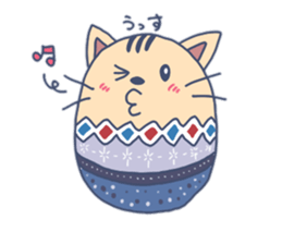 Daily life of the egg cat sticker #8293009