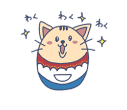 Daily life of the egg cat sticker #8293010