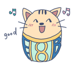 Daily life of the egg cat sticker #8293011