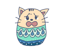 Daily life of the egg cat sticker #8293015