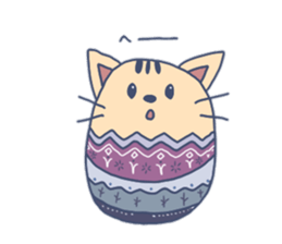Daily life of the egg cat sticker #8293025