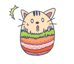 Daily life of the egg cat sticker #8293027