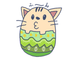 Daily life of the egg cat sticker #8293029