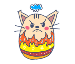 Daily life of the egg cat sticker #8293030