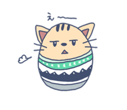 Daily life of the egg cat sticker #8293033