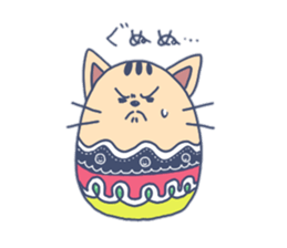 Daily life of the egg cat sticker #8293034