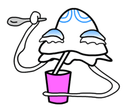 Space Jellyfish CRUNCHY, soft or hard? sticker #8293240