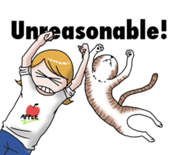 I want to be with cats any time. English sticker #8293458