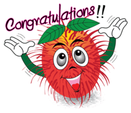 Rambutan fruit heroes sticker #8293758