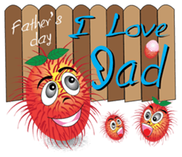 Rambutan fruit heroes sticker #8293759